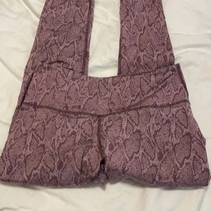 Zella purple snake skin leggings